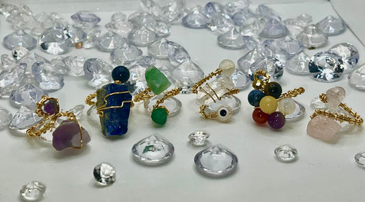 PREMADE CRYSTAL RINGS