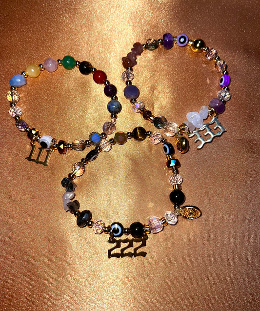 CUSTOM crystal bracelet with charms